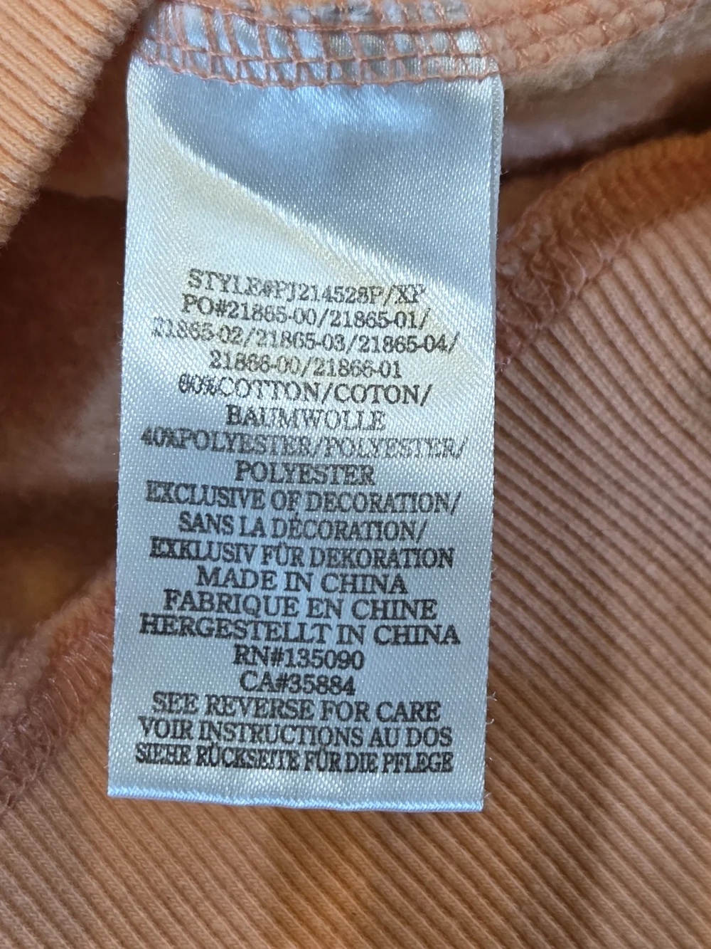 Peloton Women's Ultimate Lightweight Full Zip Hoodie w/ Pockets Size M Orange